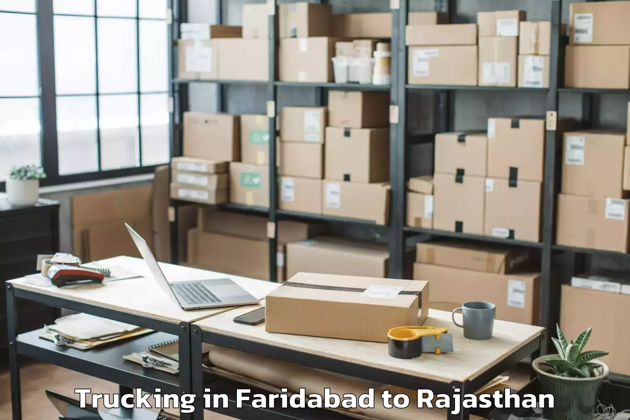 Trusted Faridabad to Takhatgarh Trucking